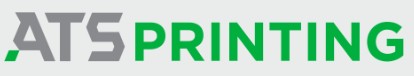 Logo displaying the text "ATS PRINTING" with "ATS" in gray and "PRINTING" in green, on a light gray background.